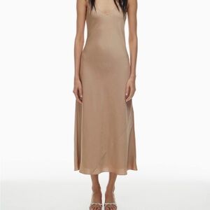 Anthropologie Wilfred Beige Maxi Dress Size M